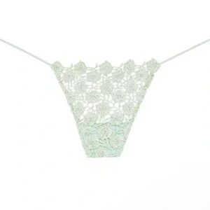 NWT For Love & Lemons Sage Lace Thong